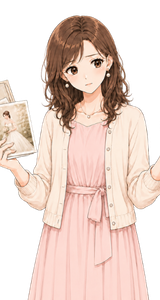 写真と映像の範囲に悩むイラスト