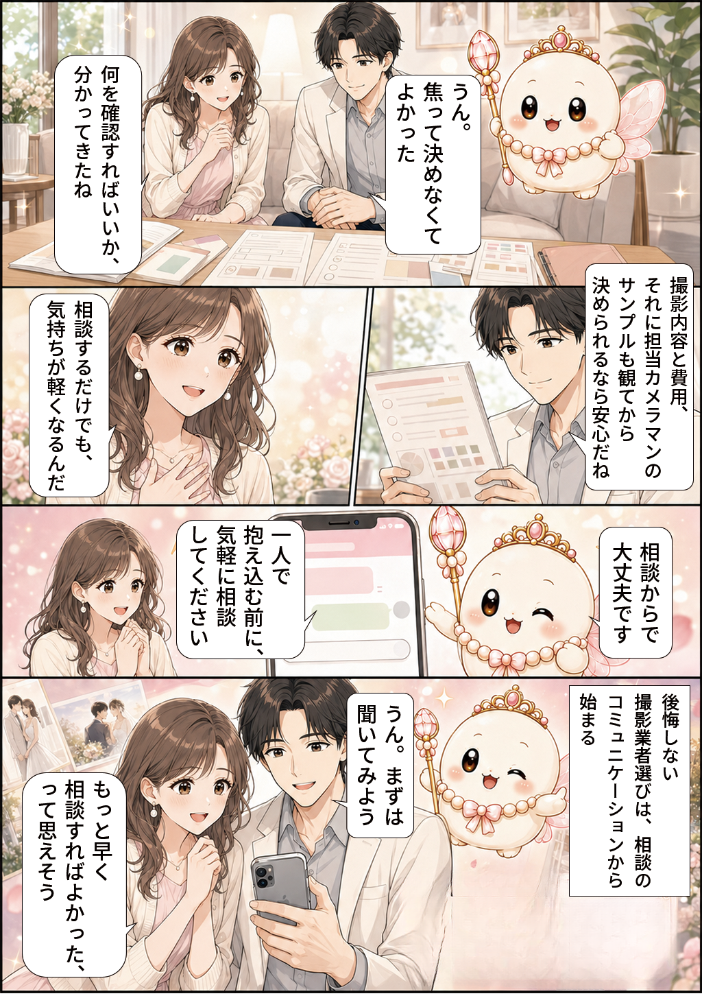 安心して前向きになった2人