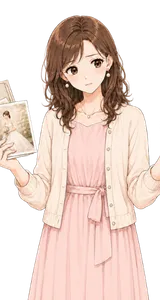 写真と映像の範囲に悩むイラスト