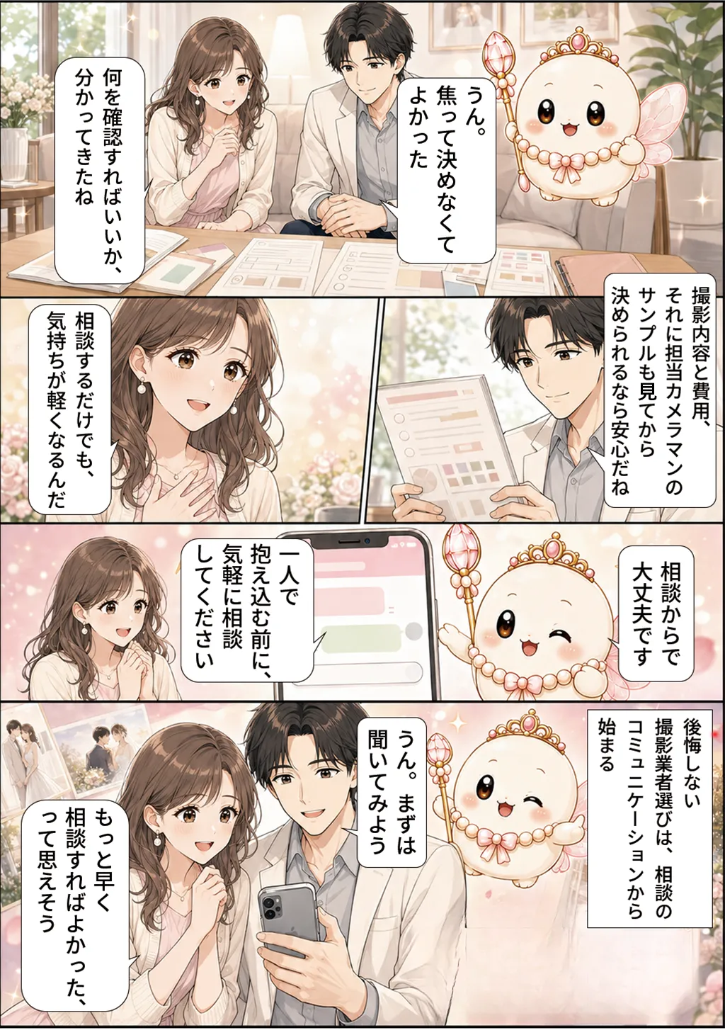 安心して前向きになった2人